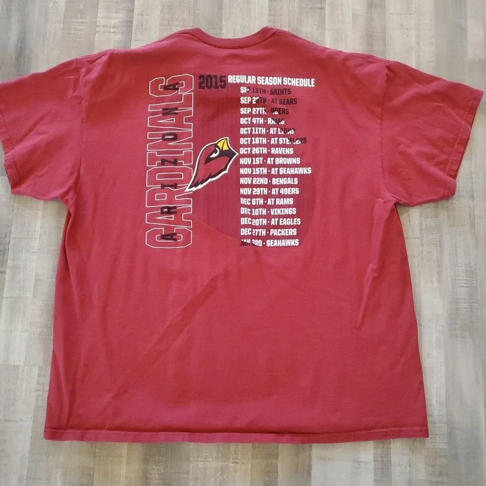 Arizona AZ Cardinals NFL Mens‎ T Shirt 2XL Red Majestic Football